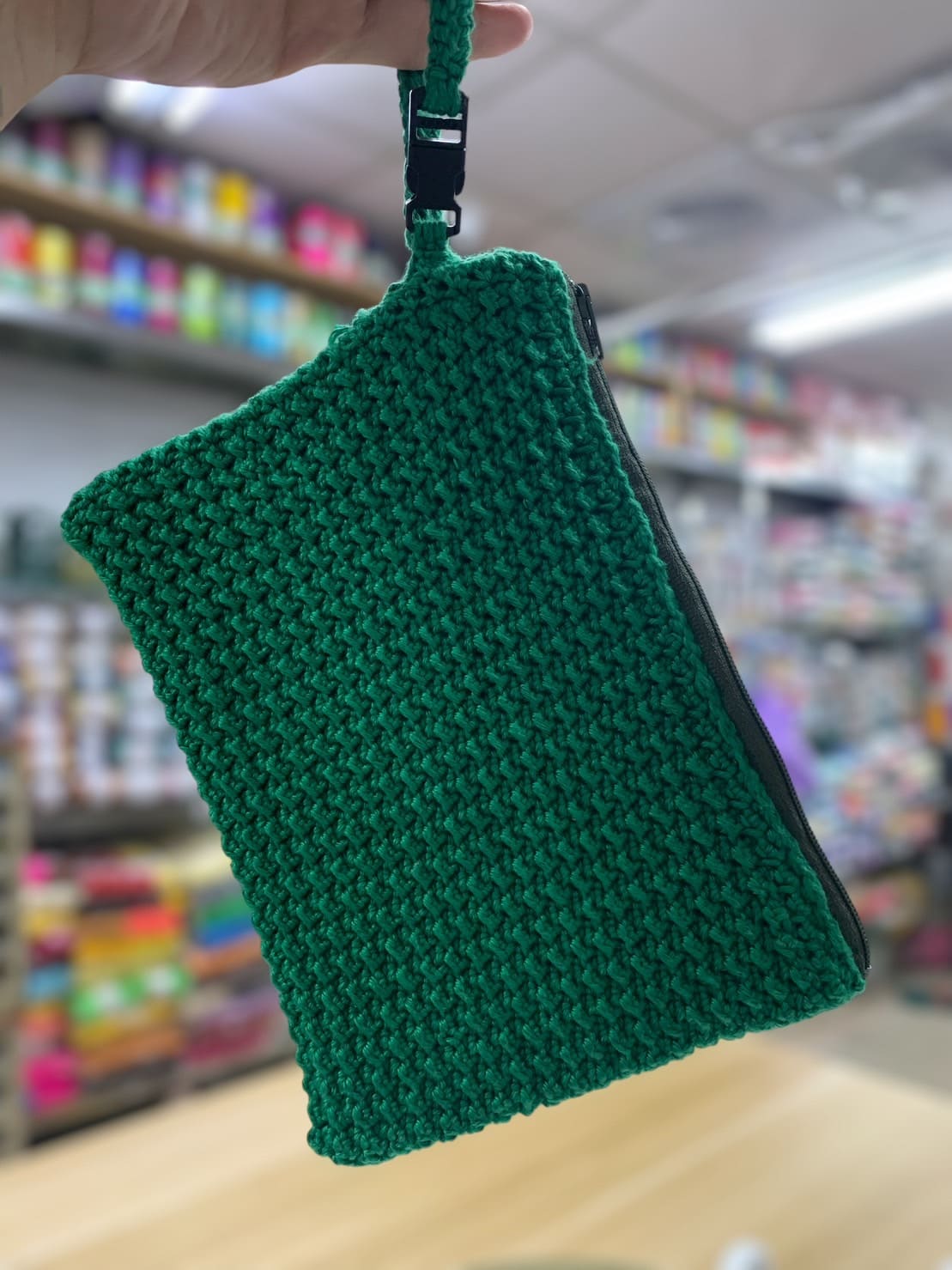 鬆餅格紋手機袋 – 簡易織圖